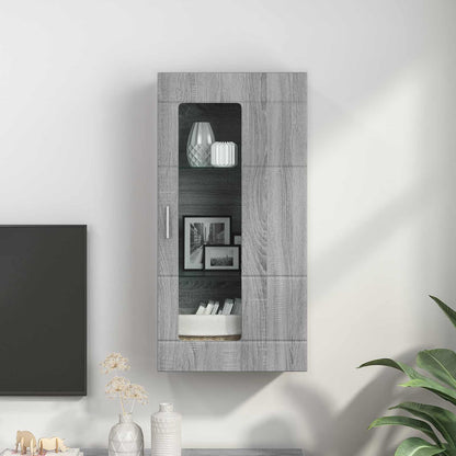 Holzschrank Graues Sonoma Holzwerkstoff