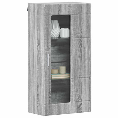 Holzschrank Graues Sonoma Holzwerkstoff
