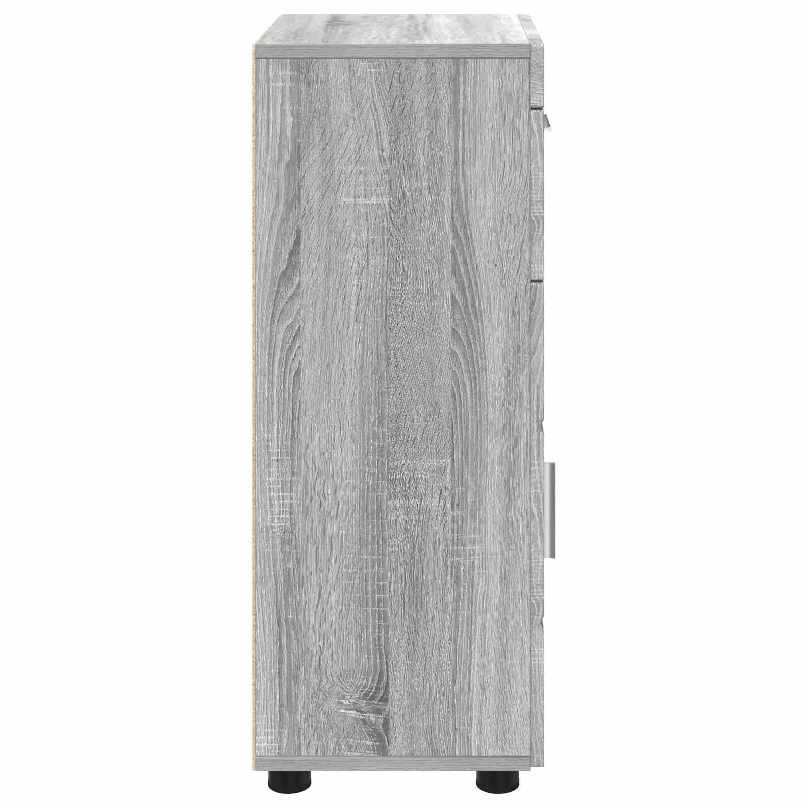 Holzschrank Graues Sonoma Holzwerkstoff