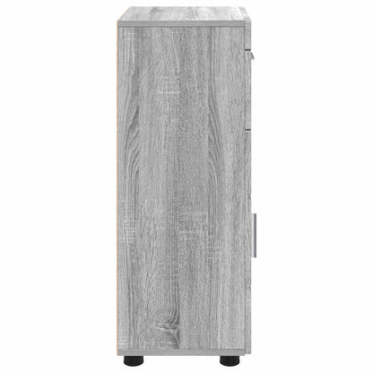 Holzschrank Graues Sonoma Holzwerkstoff