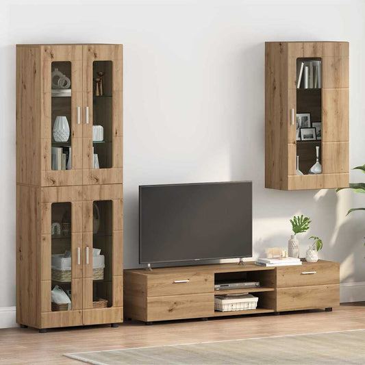 Wandmontierter Schrank mit Regal Artisan-Eiche 55 x 29 x 100 cm