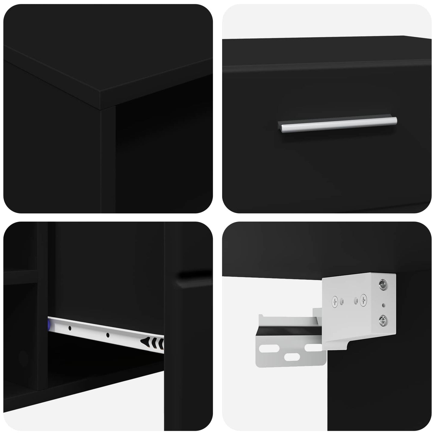 Holzschrank 150 x 39 x 30 cm Schwarz Holzwerkstoff