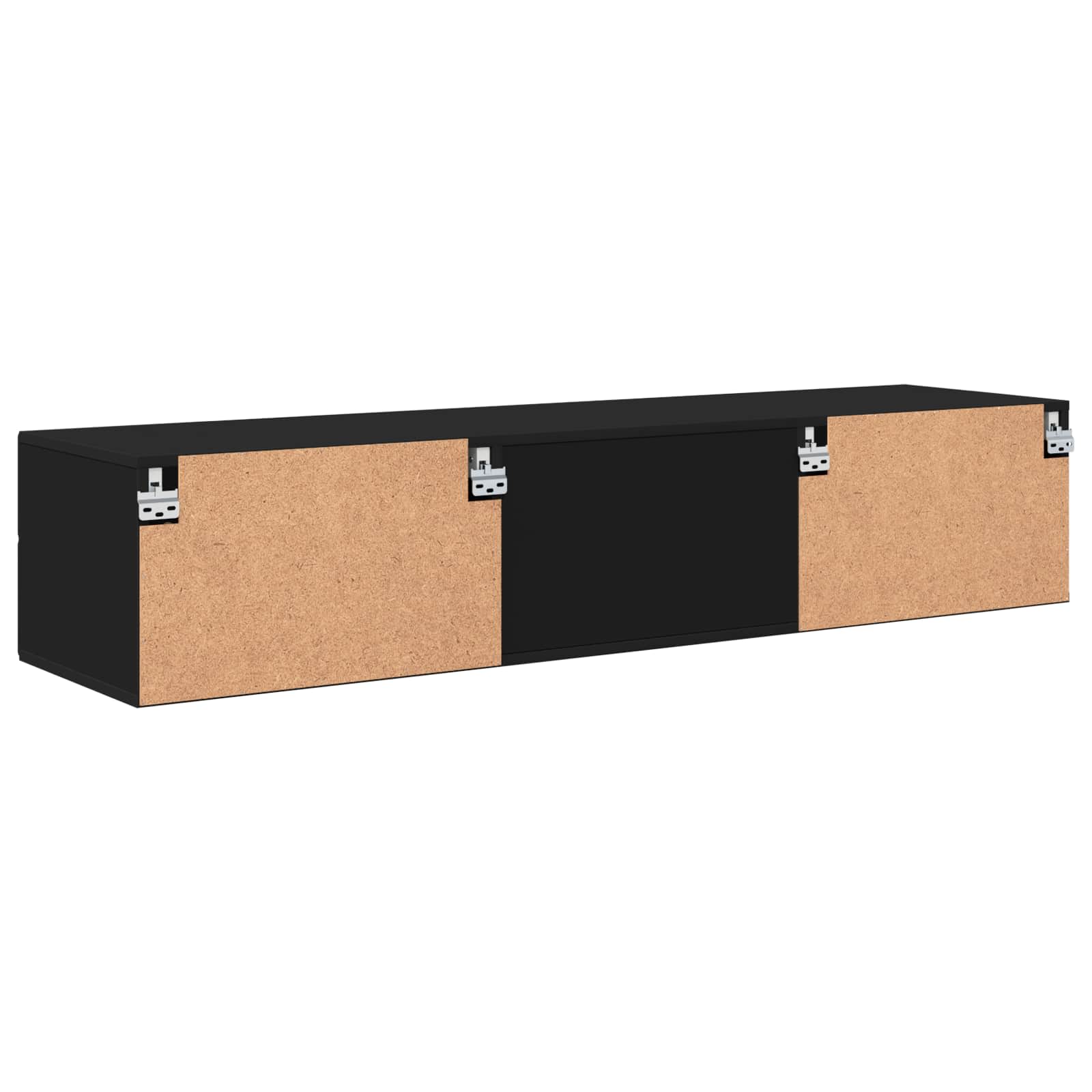Holzschrank 150 x 39 x 30 cm Schwarz Holzwerkstoff