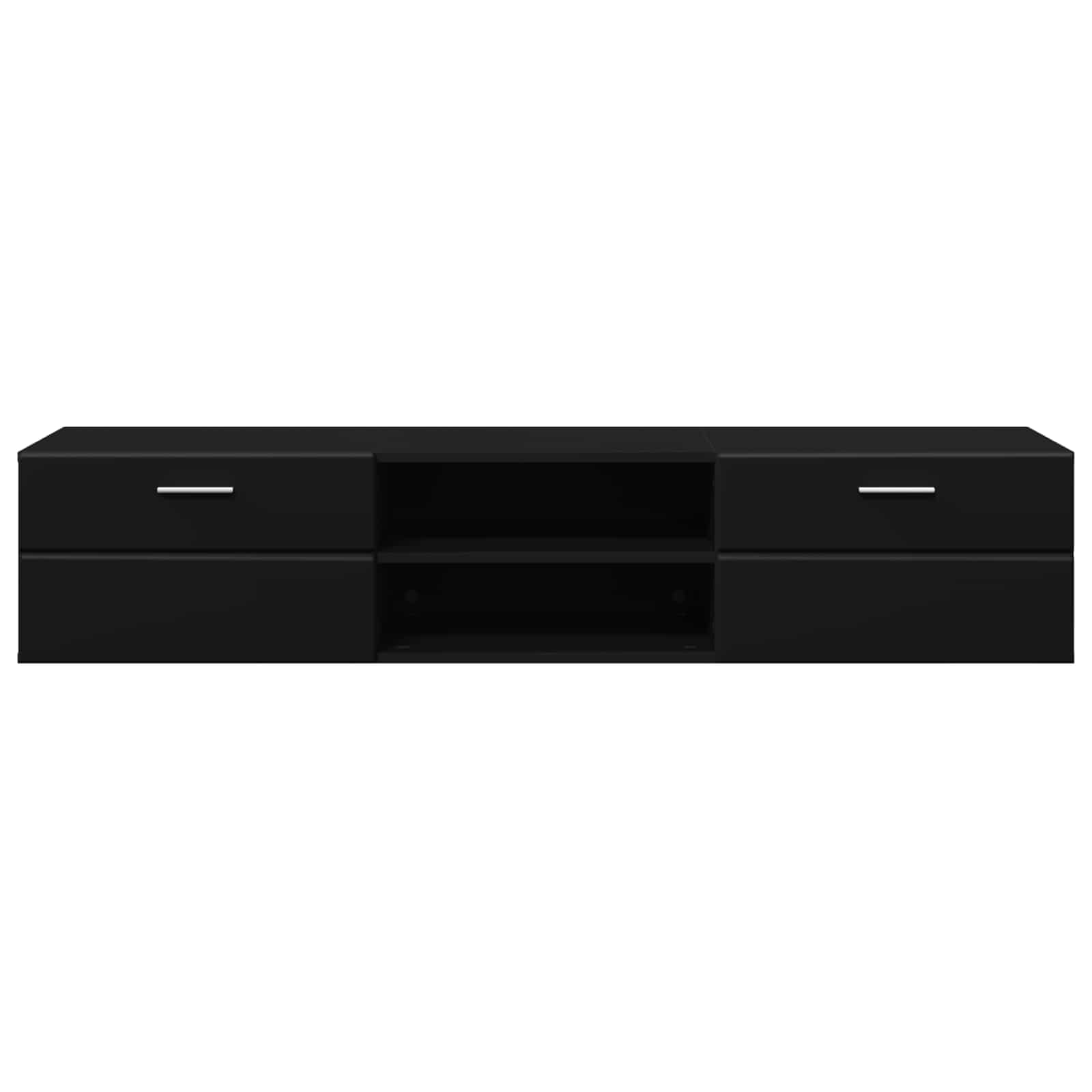 Holzschrank 150 x 39 x 30 cm Schwarz Holzwerkstoff