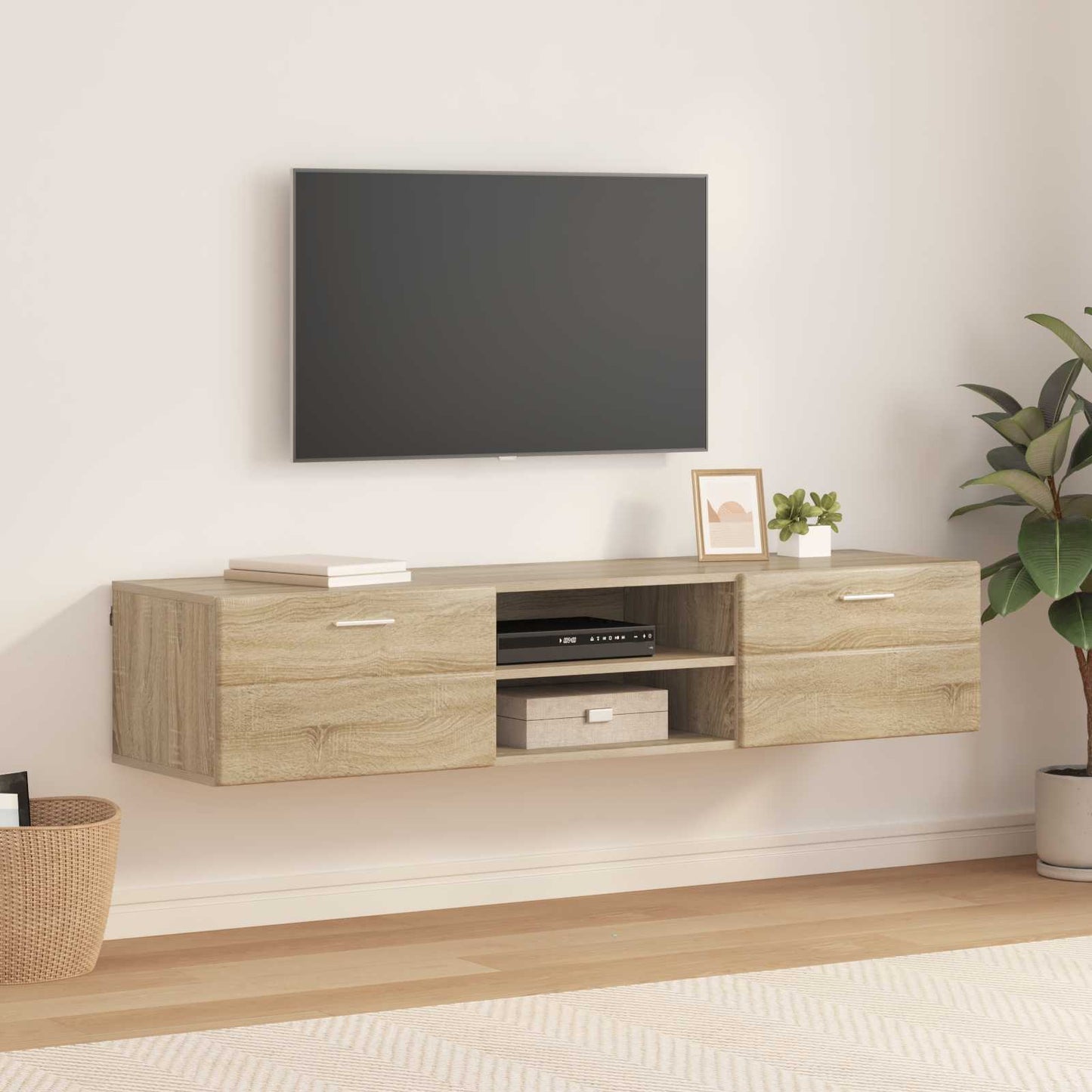 Holzschrank 150 x 39 x 30 cm Sonoma-Eiche Holzwerkstoff