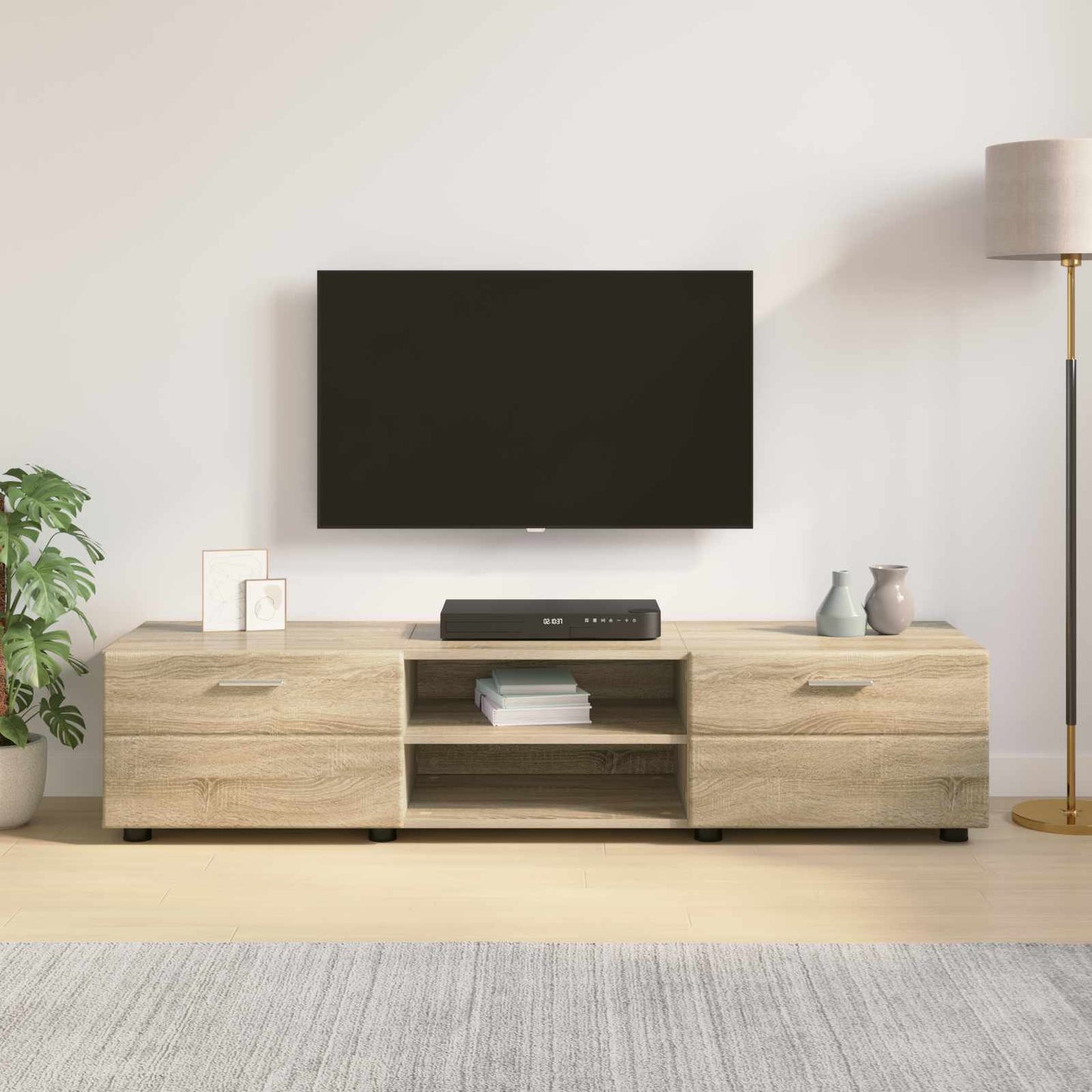 Holzschrank 150 x 39 x 30 cm Sonoma-Eiche Holzwerkstoff