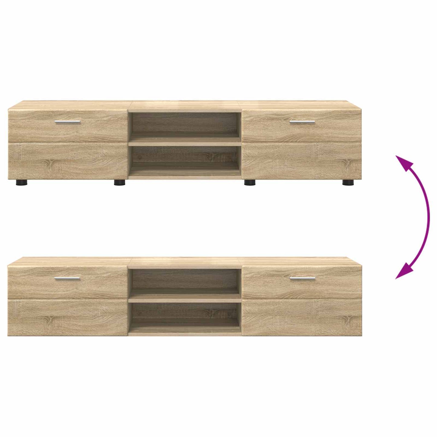 Holzschrank 150 x 39 x 30 cm Sonoma-Eiche Holzwerkstoff