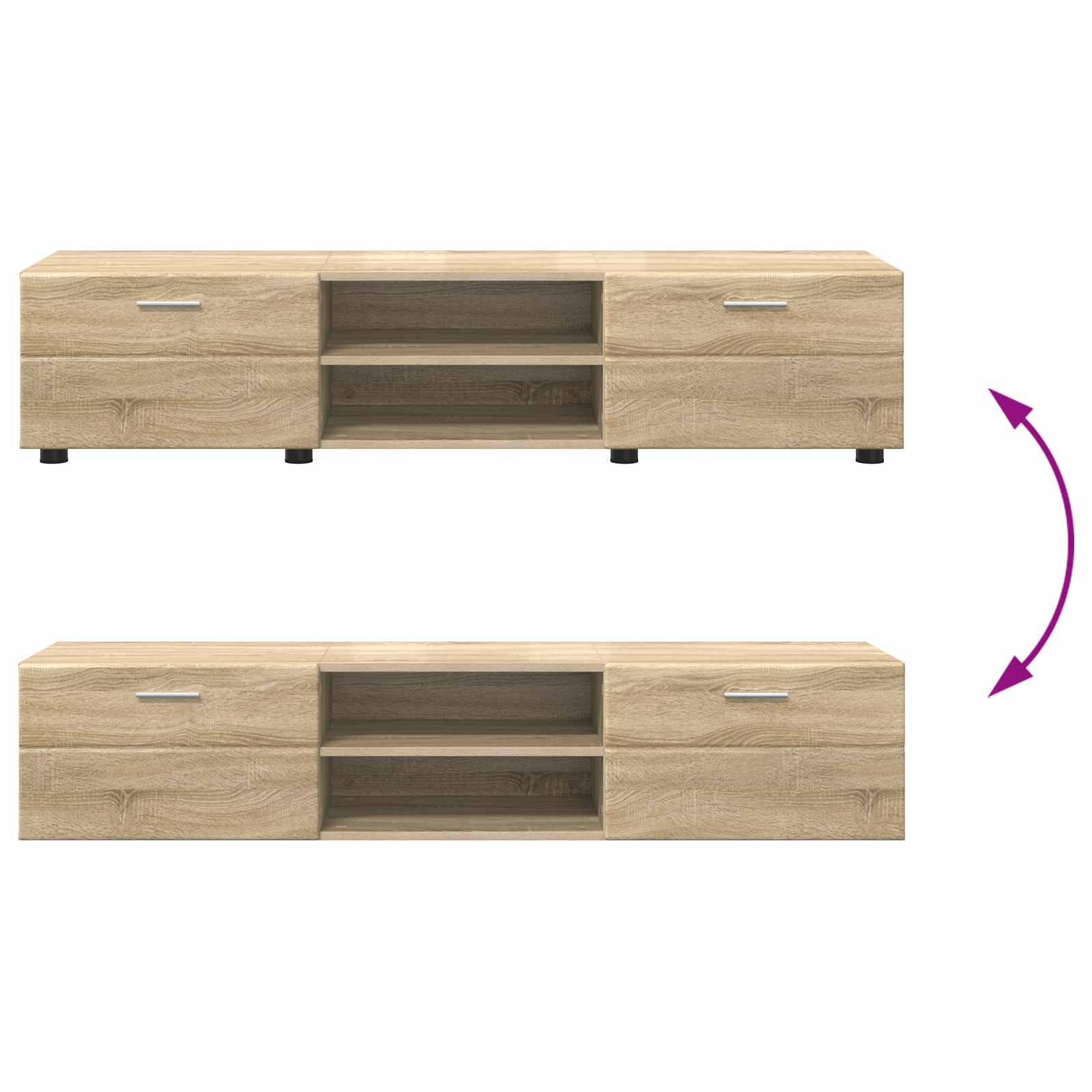 Holzschrank 150 x 39 x 30 cm Sonoma-Eiche Holzwerkstoff