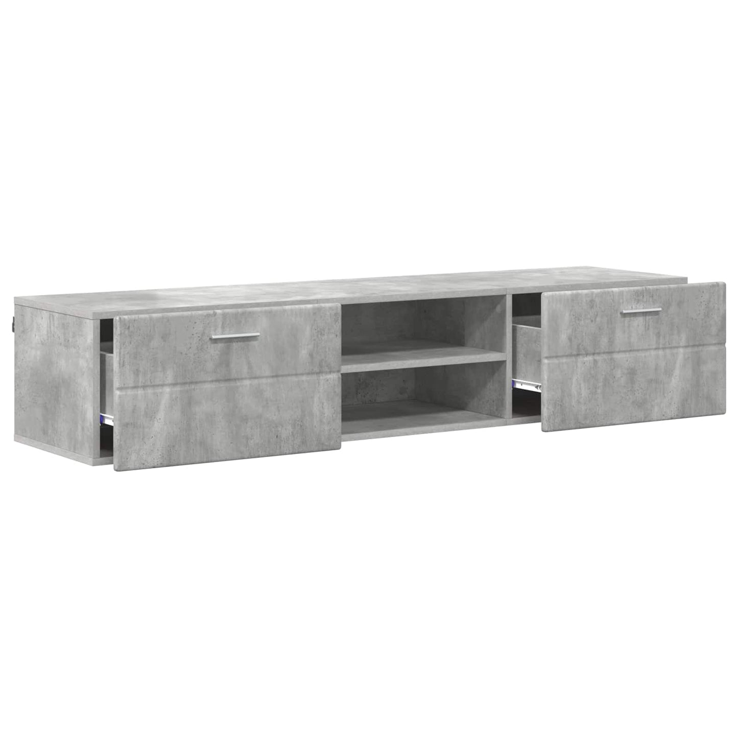 Holzschrank 150 x 39 x 30 cm Hochglanz Weiß Holzwerkstoff