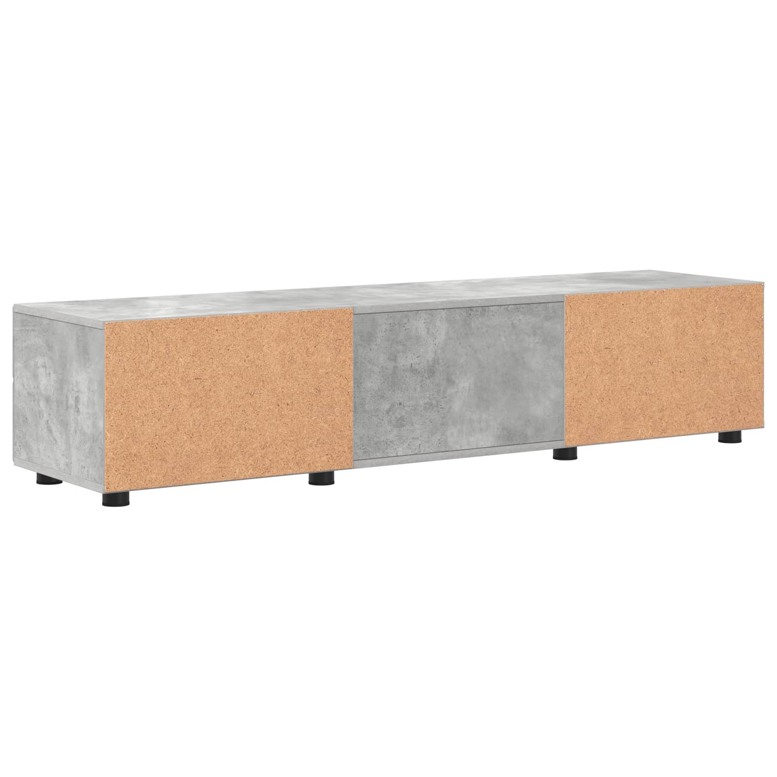 Holzschrank 150 x 39 x 30 cm Hochglanz Weiß Holzwerkstoff
