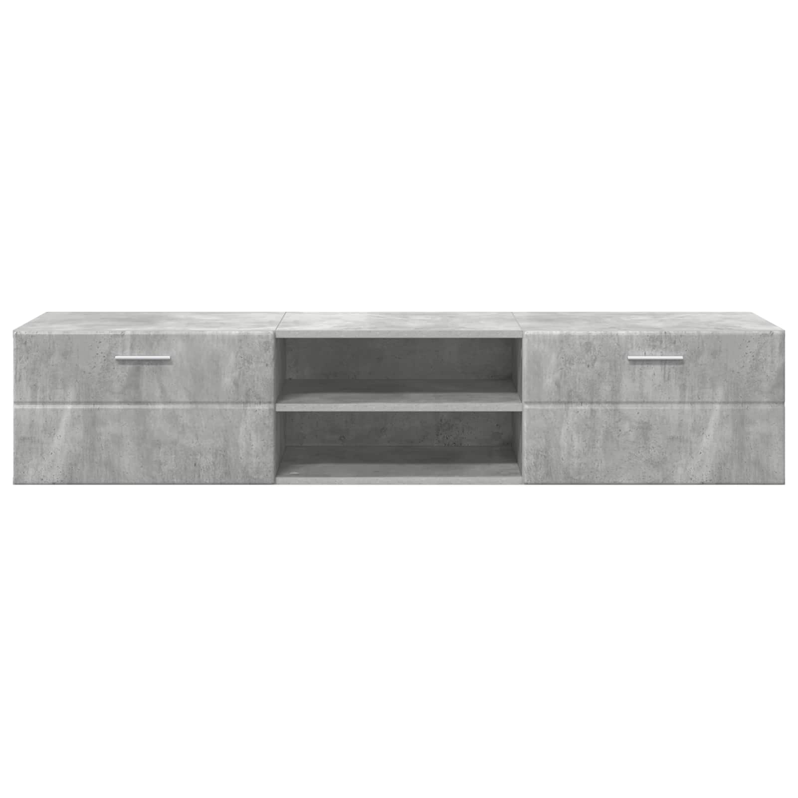 Holzschrank 150 x 39 x 30 cm Hochglanz Weiß Holzwerkstoff