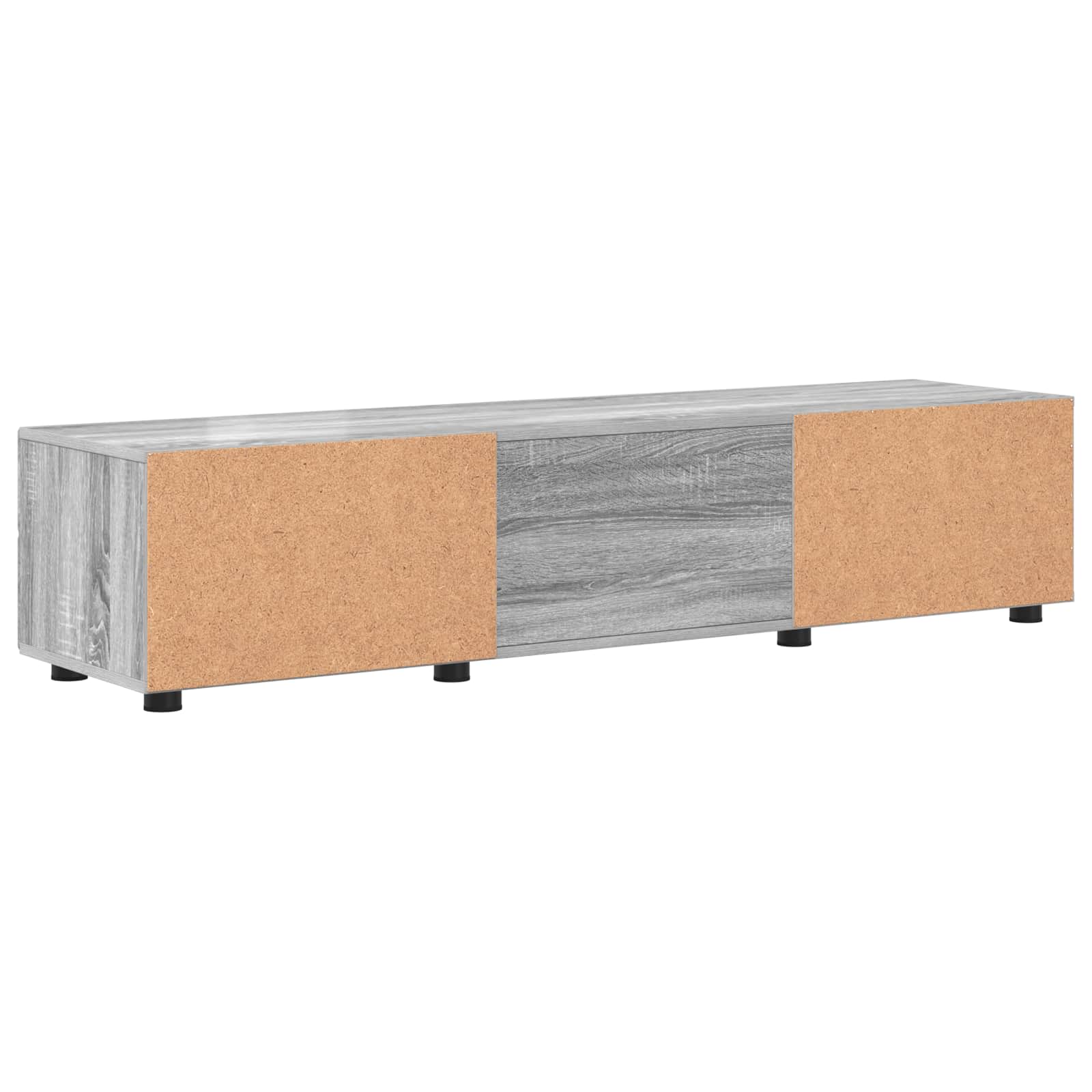 Holzschrank 150 x 39 x 30 cm Graues Sonoma Holzwerkstoff