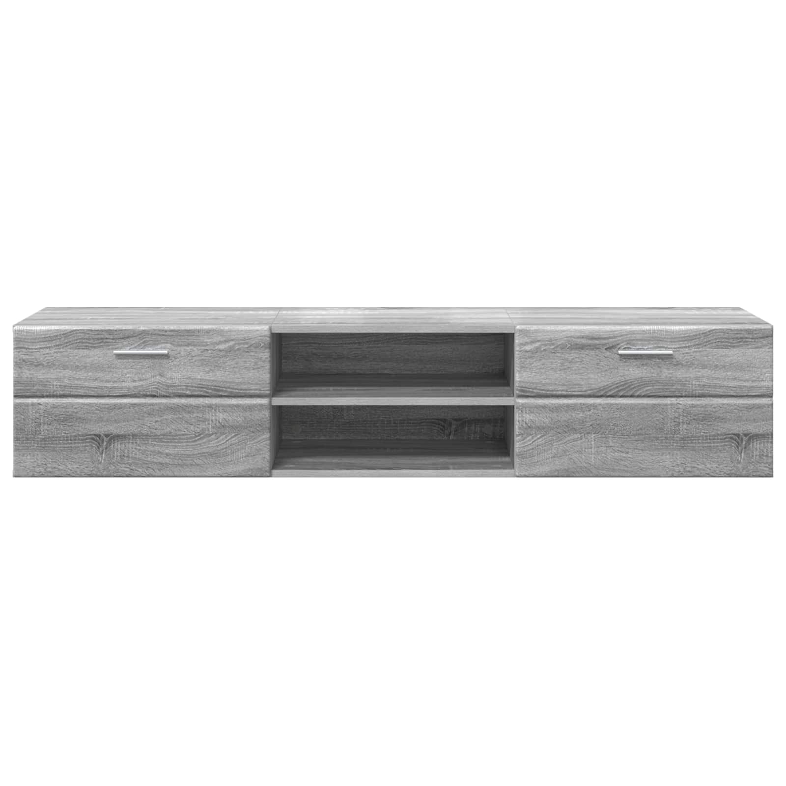 Holzschrank 150 x 39 x 30 cm Graues Sonoma Holzwerkstoff