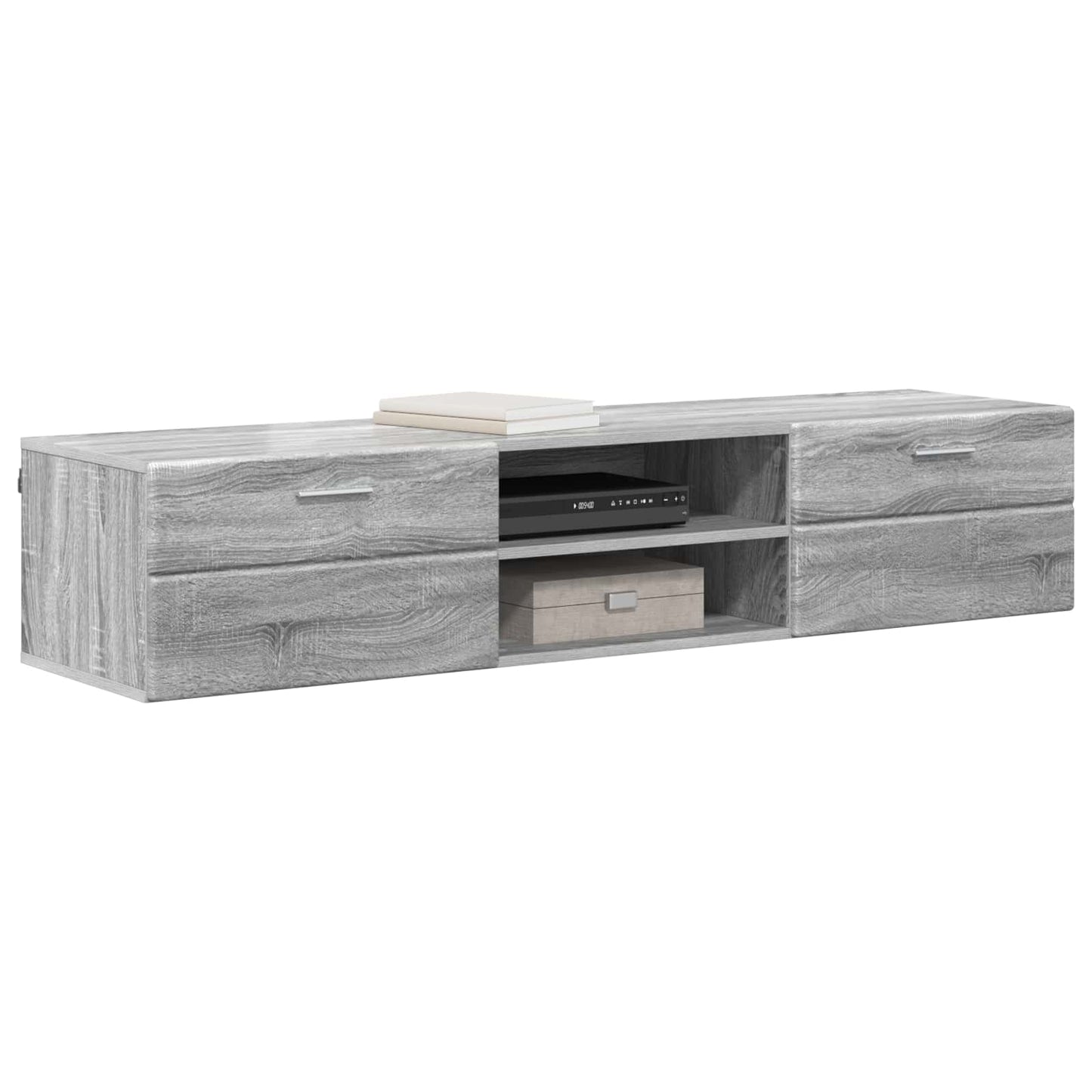 Holzschrank 150 x 39 x 30 cm Graues Sonoma Holzwerkstoff