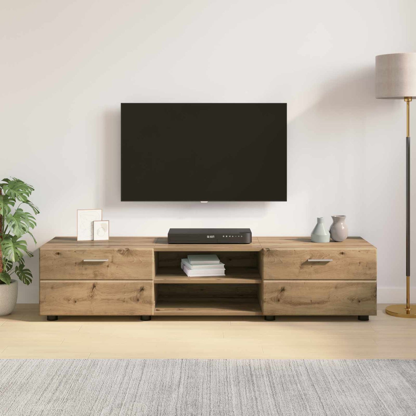 Holzschrank 150 x 39 x 30 cm Artisan-Eiche Holzwerkstoff
