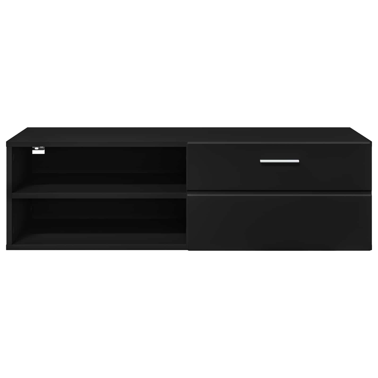 Holzschrank 100,5 x 39 x 30 cm Schwarz Holzwerkstoff