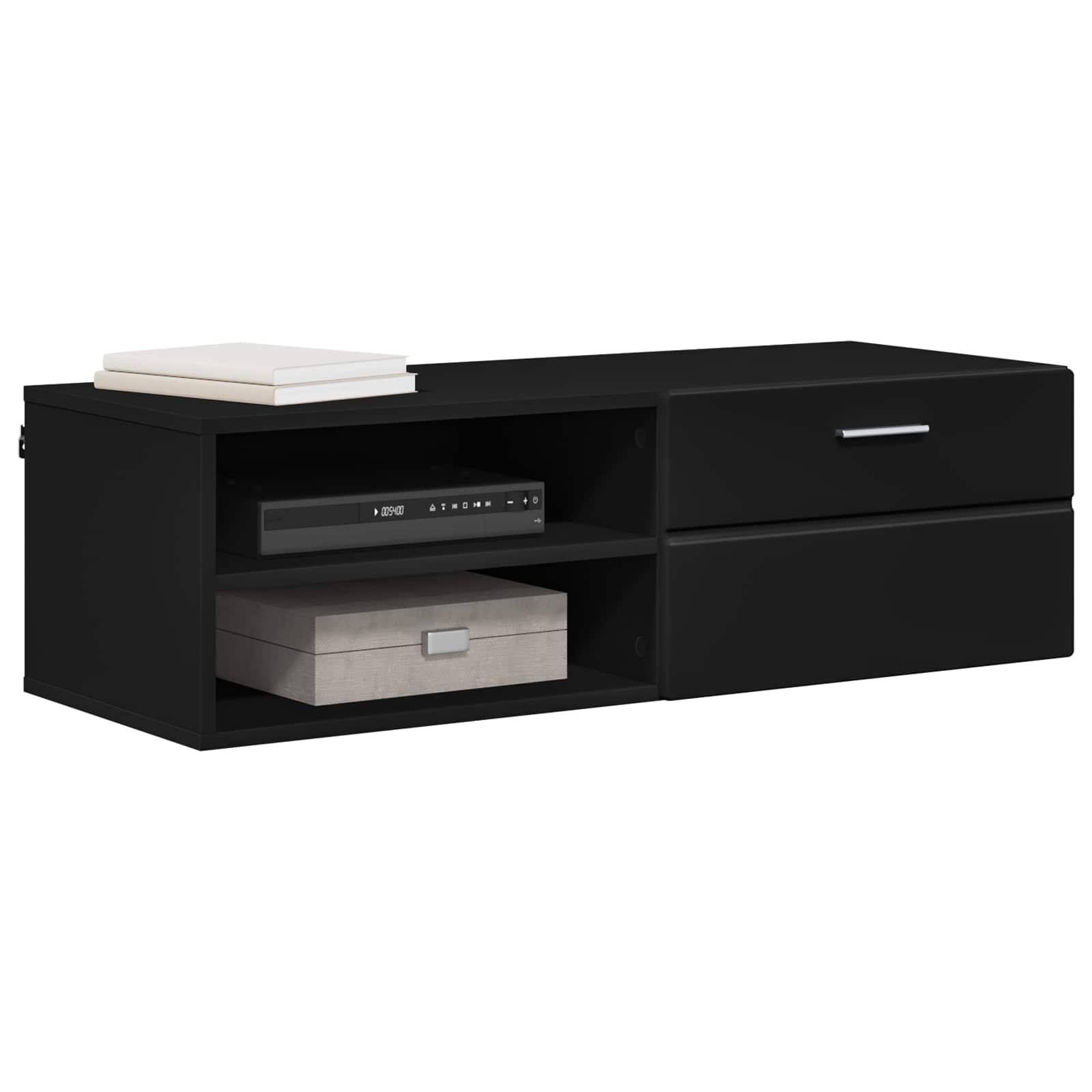 Holzschrank 100,5 x 39 x 30 cm Schwarz Holzwerkstoff