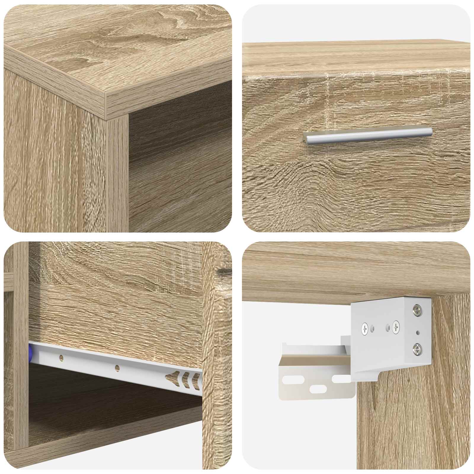 Holzschrank 100,5 x 39 x 30 cm Sonoma-Eiche Holzwerkstoff