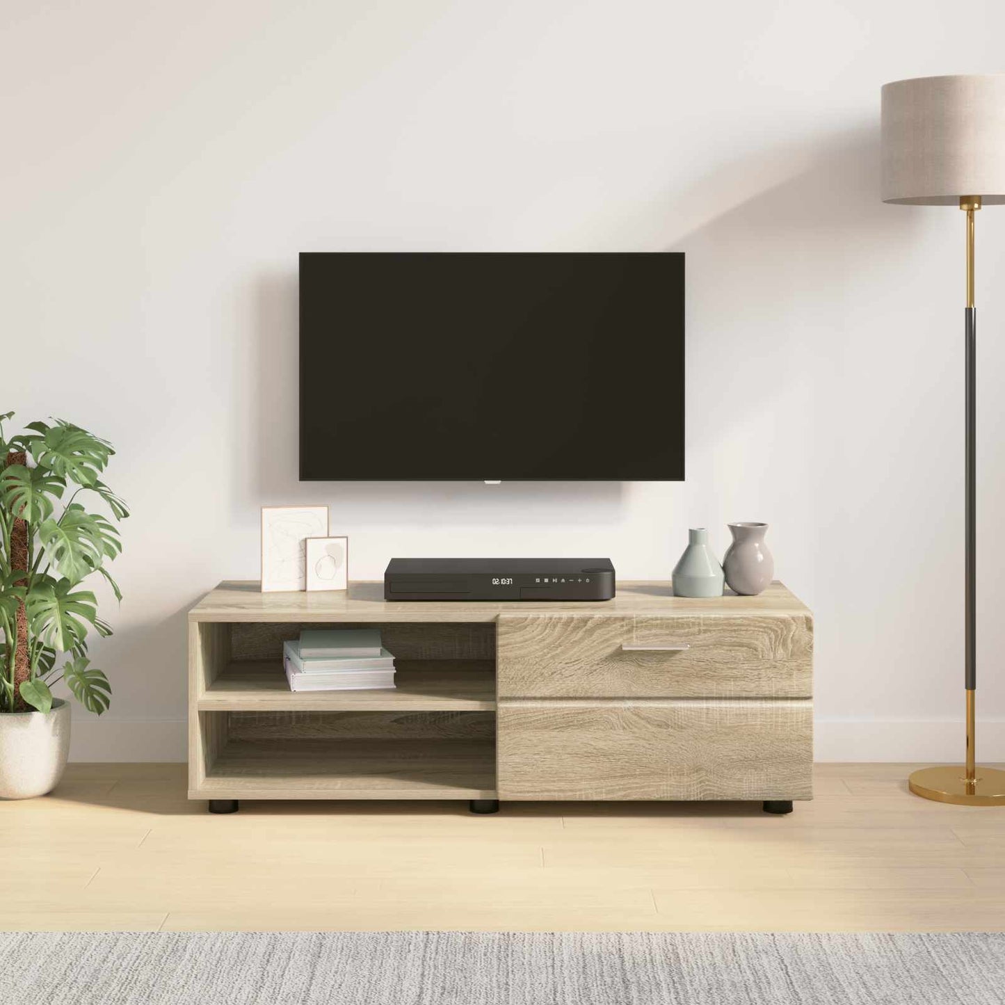 Holzschrank 100,5 x 39 x 30 cm Sonoma-Eiche Holzwerkstoff