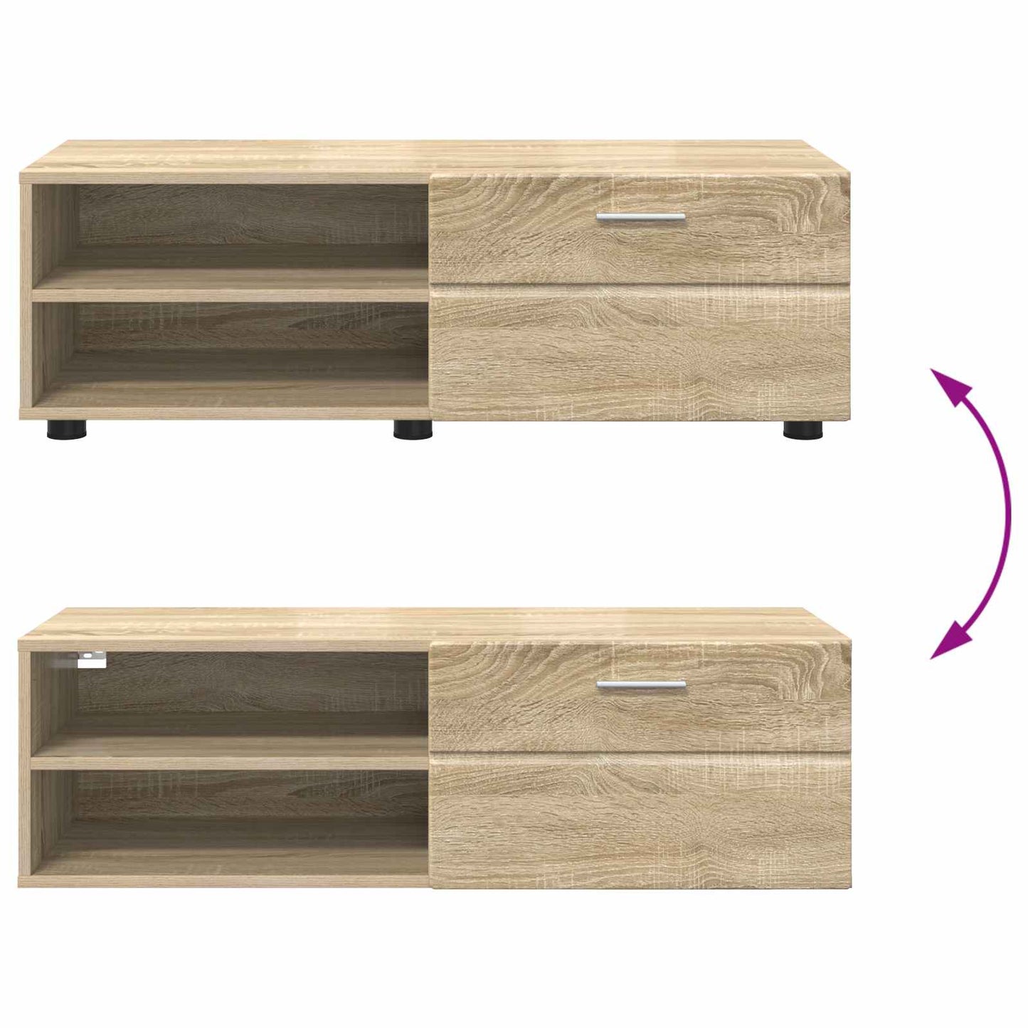 Holzschrank 100,5 x 39 x 30 cm Sonoma-Eiche Holzwerkstoff