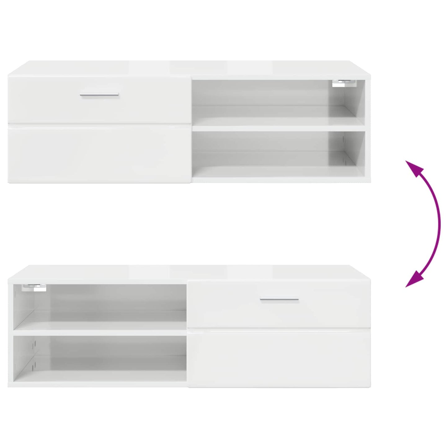 Holzschrank 100,5 x 39 x 30 cm Beton Grau Holzwerkstoff