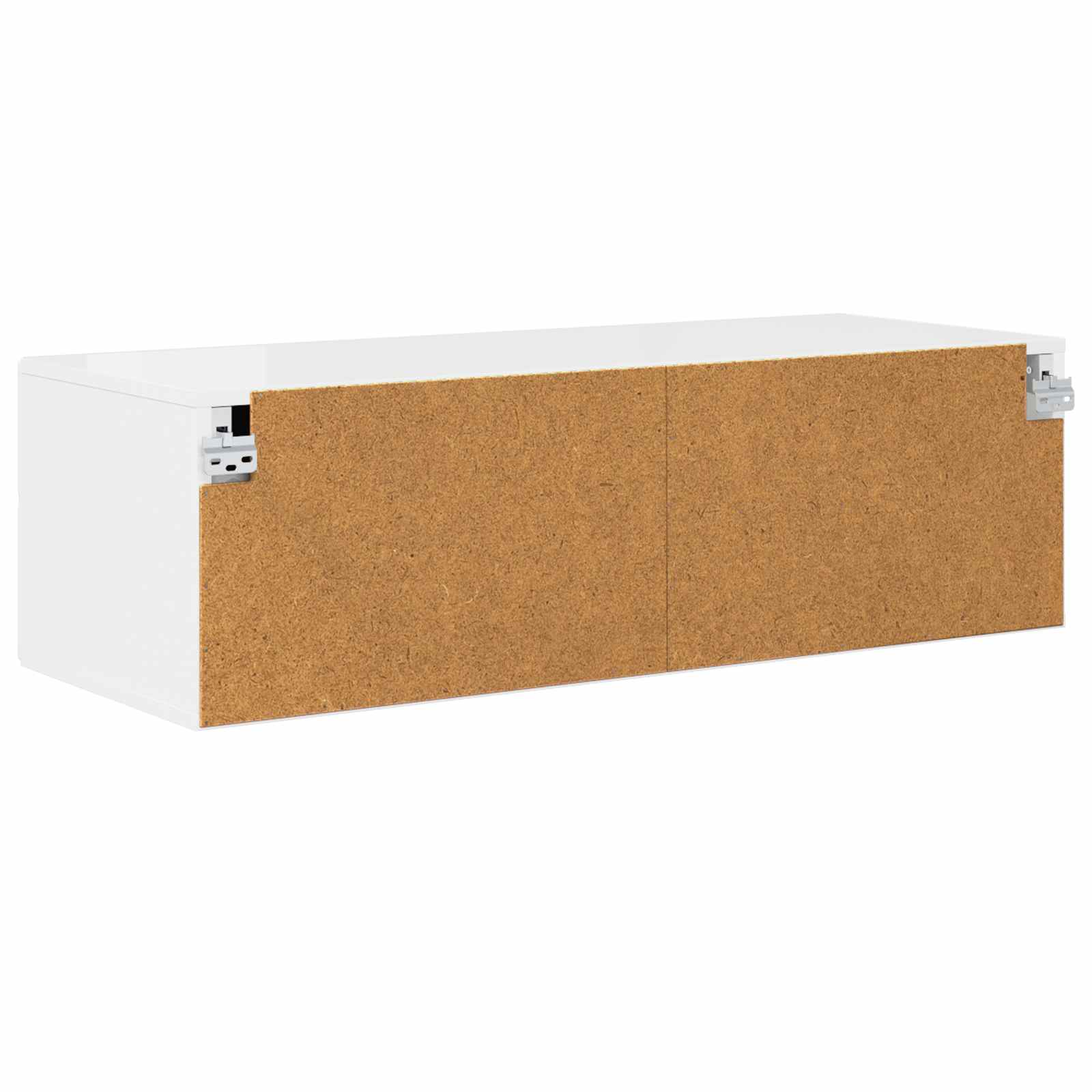 Holzschrank 100,5 x 39 x 30 cm Hochglanz Weiß Holzwerkstoff