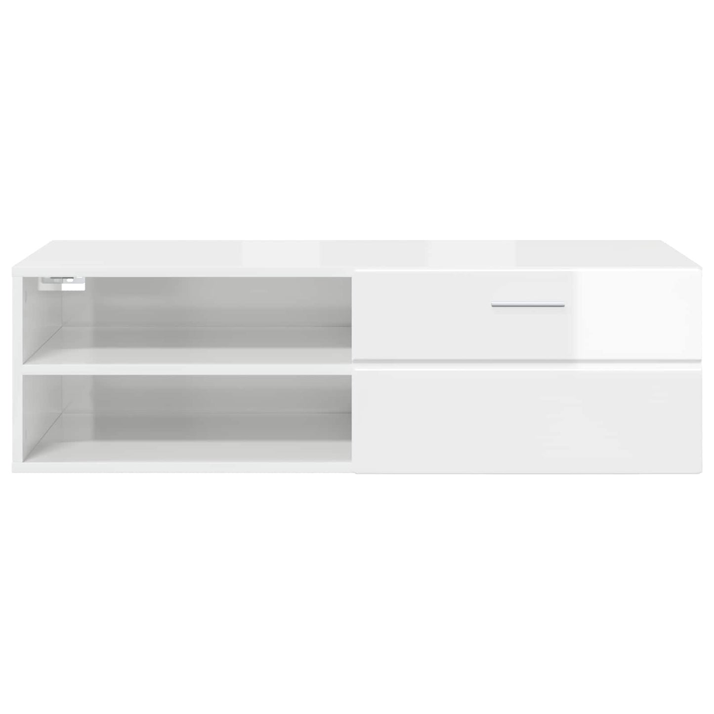 Holzschrank 100,5 x 39 x 30 cm Hochglanz Weiß Holzwerkstoff