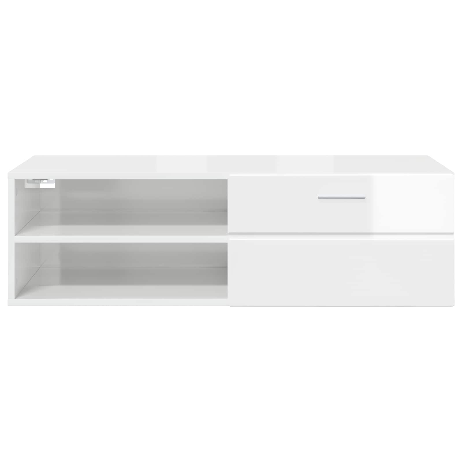 Holzschrank 100,5 x 39 x 30 cm Hochglanz Weiß Holzwerkstoff