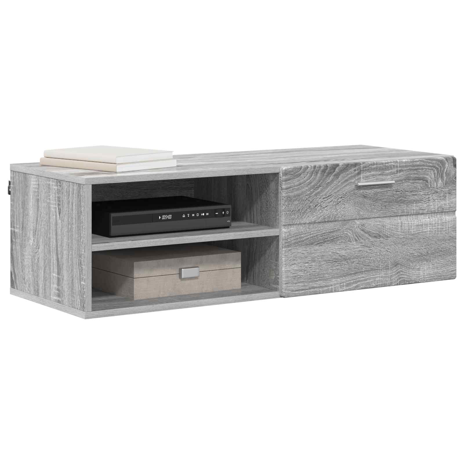 Holzschrank 100,5 x 39 x 30 cm Graues Sonoma Holzwerkstoff