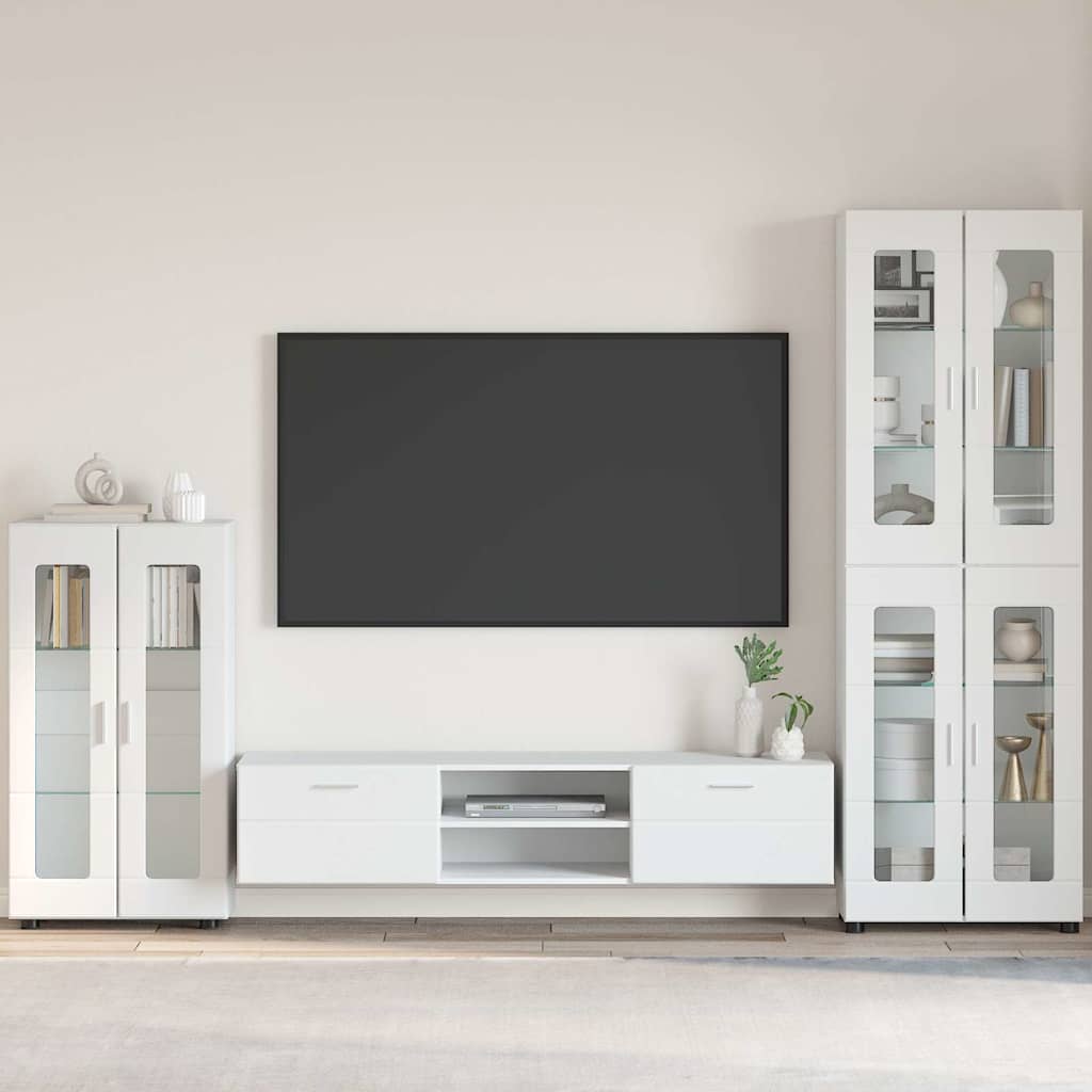 Sideboard FLORIN 55,5 x 29 x 100 cm Weiß Holzwerkstoff