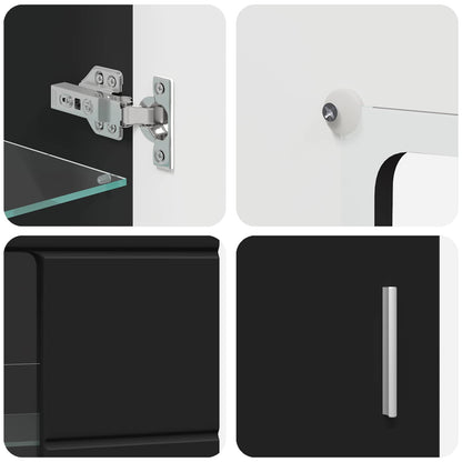 Sideboard FLORIN 55,5 x 29 x 100 cm Schwarz Holzwerkstoff