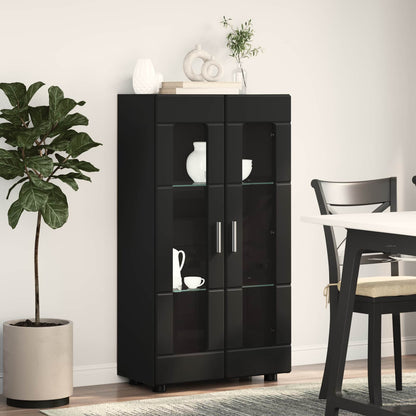 Sideboard FLORIN 55,5 x 29 x 100 cm Schwarz Holzwerkstoff