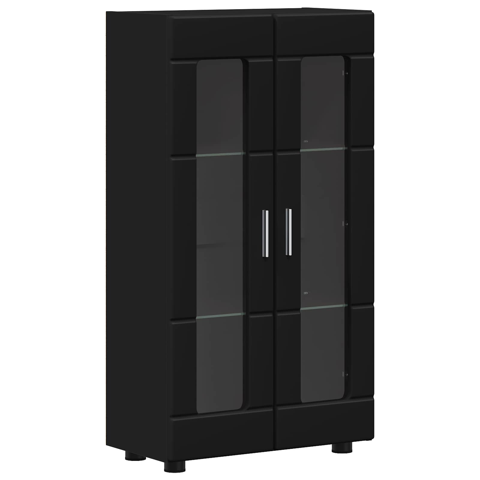 Sideboard FLORIN 55,5 x 29 x 100 cm Schwarz Holzwerkstoff