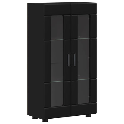 Sideboard FLORIN 55,5 x 29 x 100 cm Schwarz Holzwerkstoff