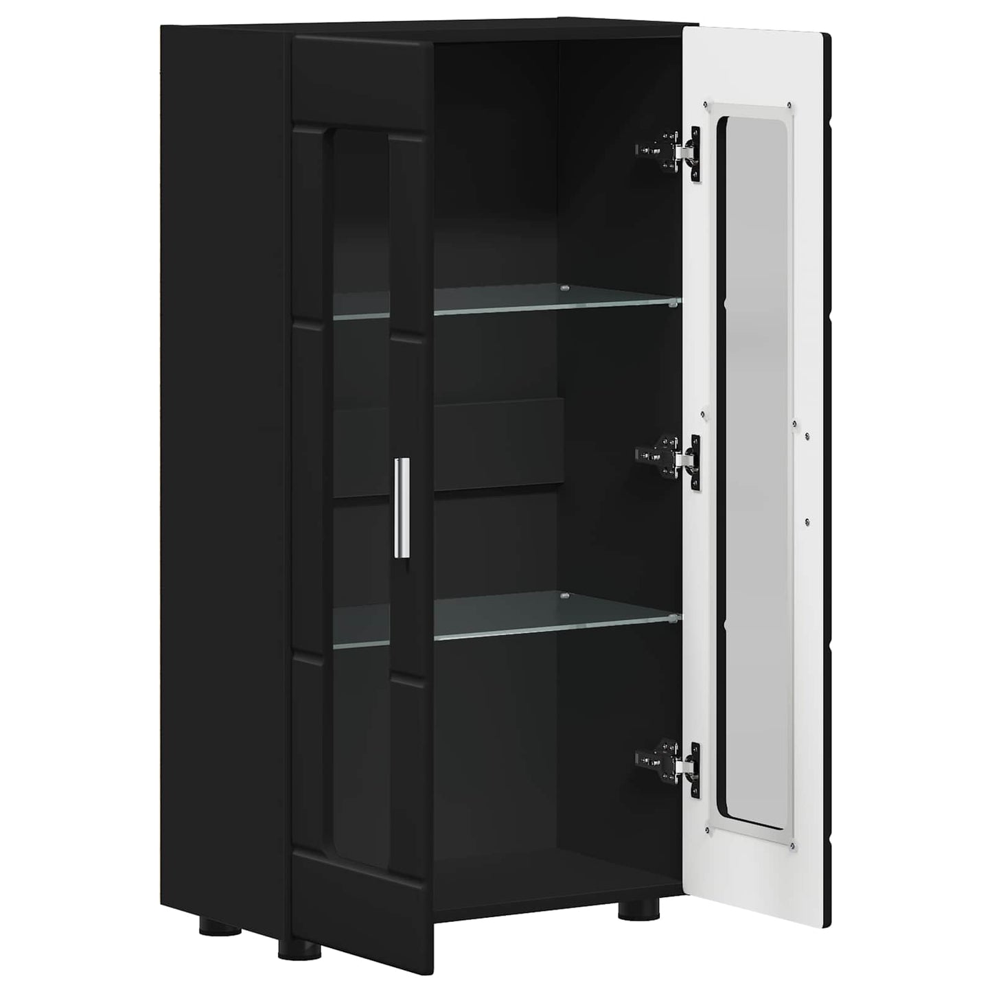 Sideboard FLORIN 55,5 x 29 x 100 cm Schwarz Holzwerkstoff