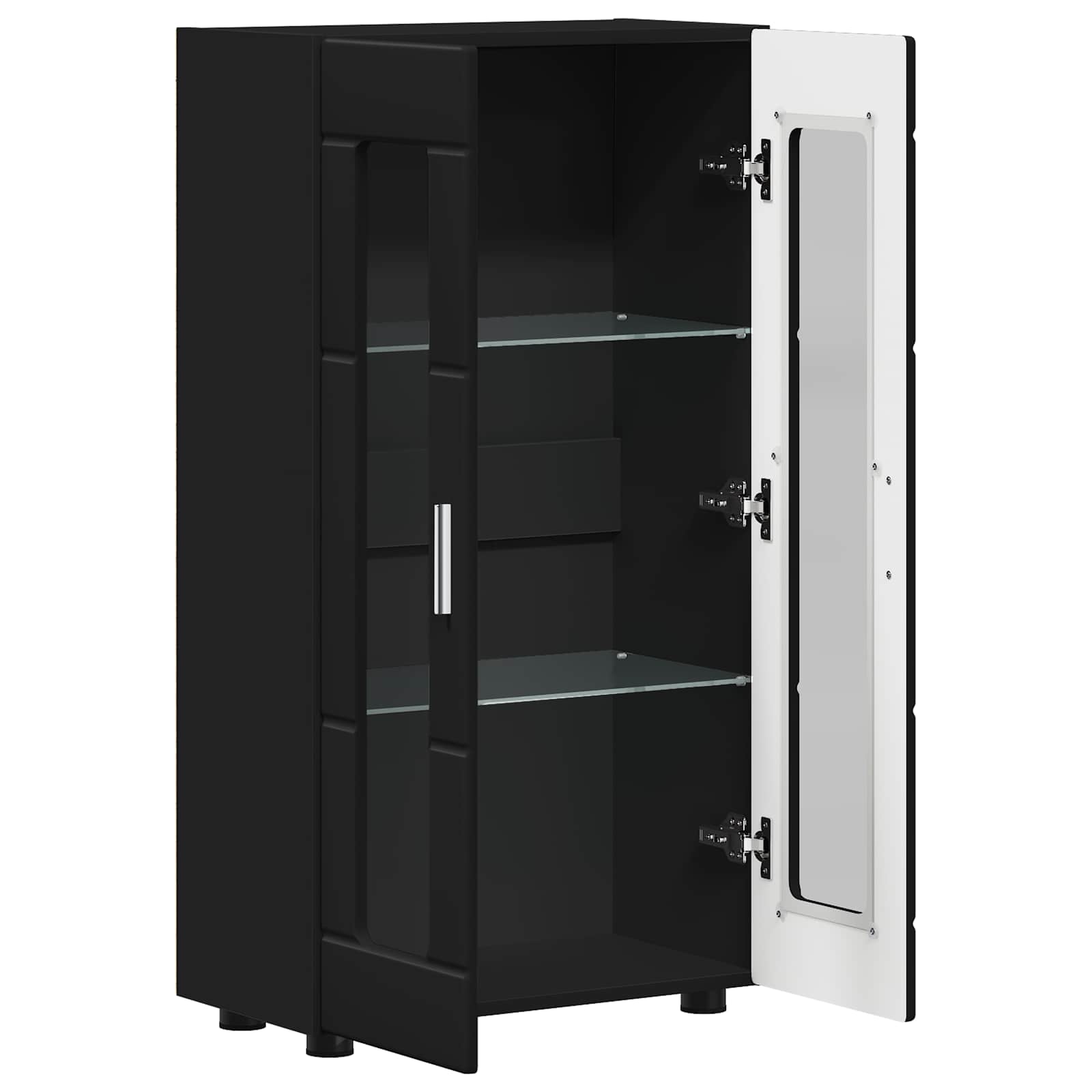 Sideboard FLORIN 55,5 x 29 x 100 cm Schwarz Holzwerkstoff