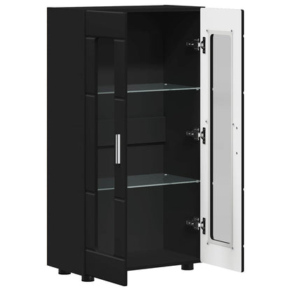 Sideboard FLORIN 55,5 x 29 x 100 cm Schwarz Holzwerkstoff