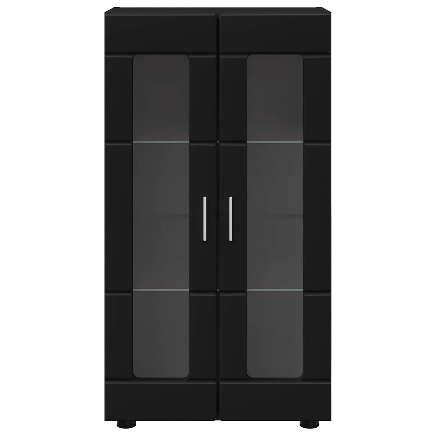Sideboard FLORIN 55,5 x 29 x 100 cm Schwarz Holzwerkstoff
