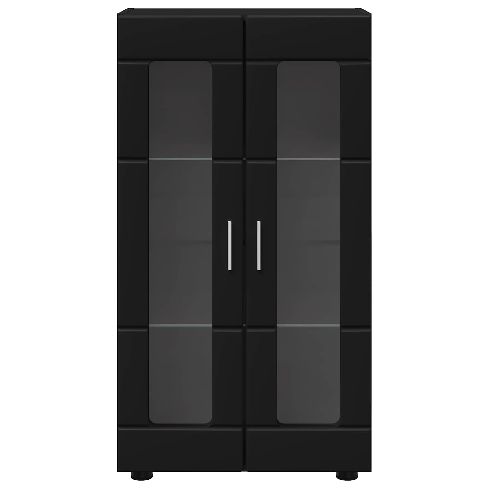 Sideboard FLORIN 55,5 x 29 x 100 cm Schwarz Holzwerkstoff