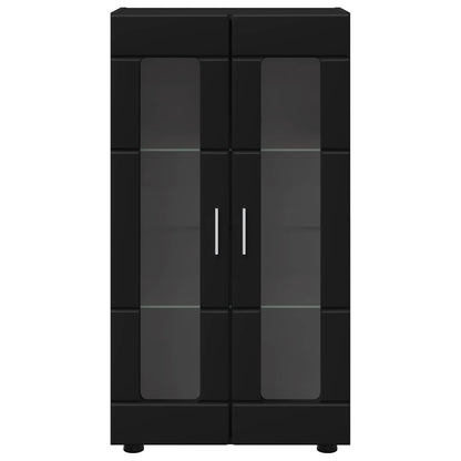 Sideboard FLORIN 55,5 x 29 x 100 cm Schwarz Holzwerkstoff