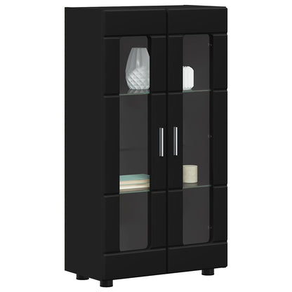Sideboard FLORIN 55,5 x 29 x 100 cm Schwarz Holzwerkstoff