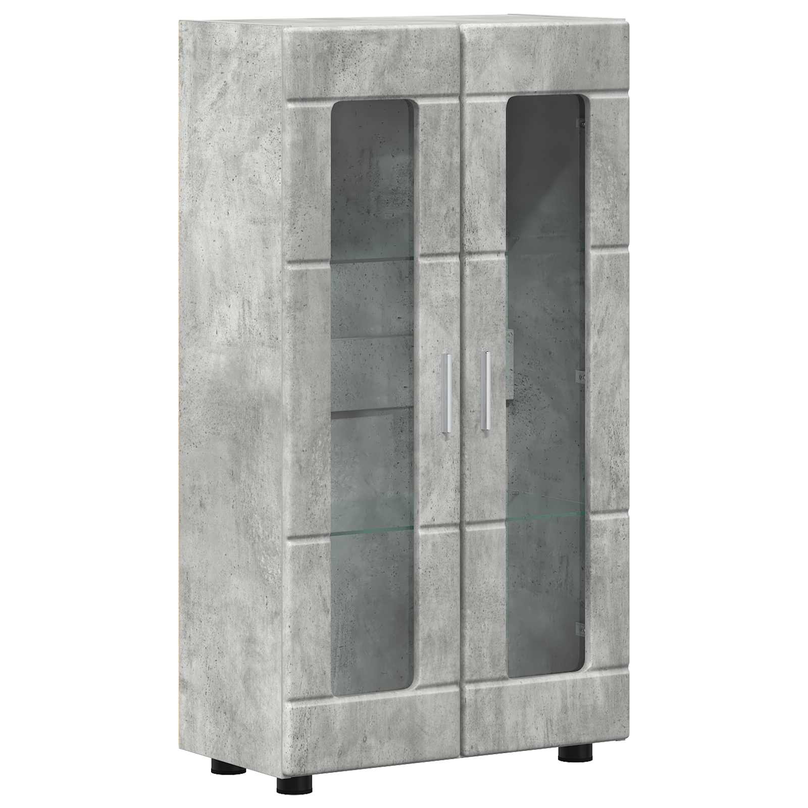 Sideboard FLORIN 55,5 x 29 x 100 cm Beton Grau Holzwerkstoff