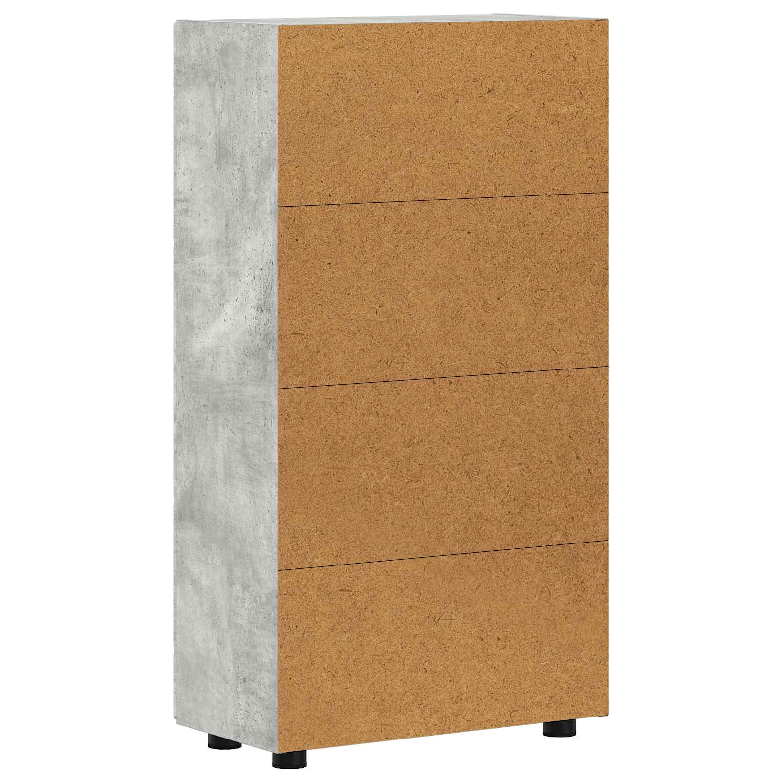 Sideboard FLORIN 55,5 x 29 x 100 cm Beton Grau Holzwerkstoff