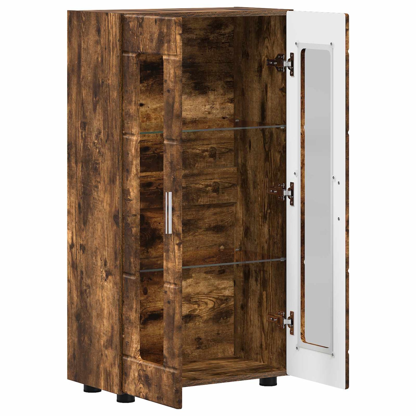 Sideboard FLORIN 55,5 x 29 x 100 cm Geräucherte Eiche