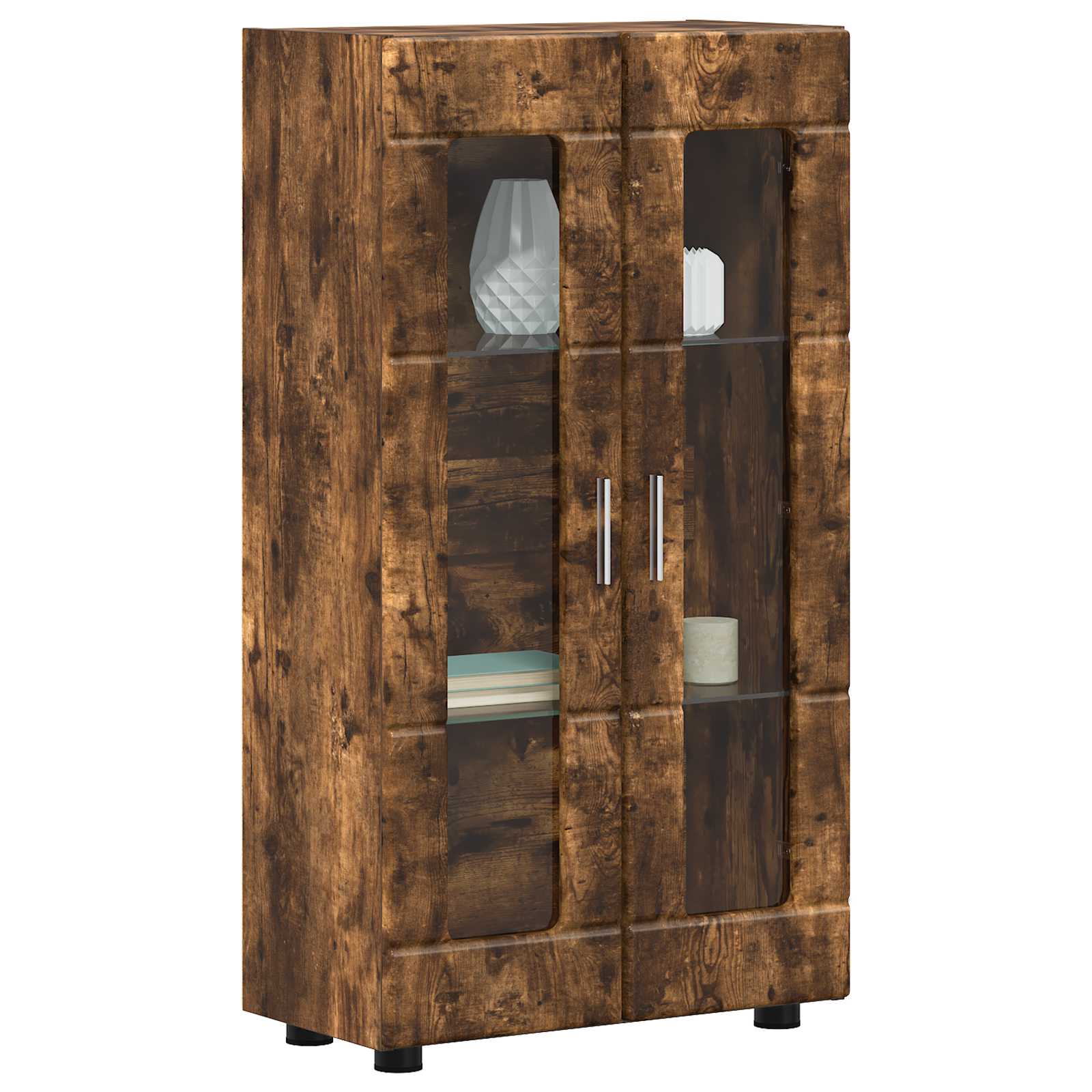 Sideboard FLORIN 55,5 x 29 x 100 cm Geräucherte Eiche