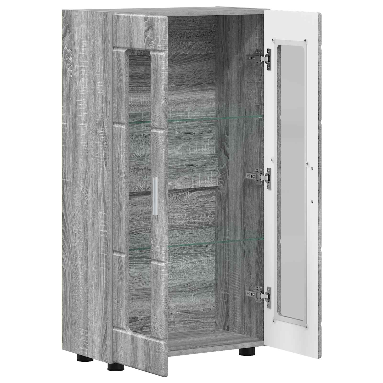 Sideboard FLORIN 55,5 x 29 x 100 cm Graues Sonoma Holzwerkstoff