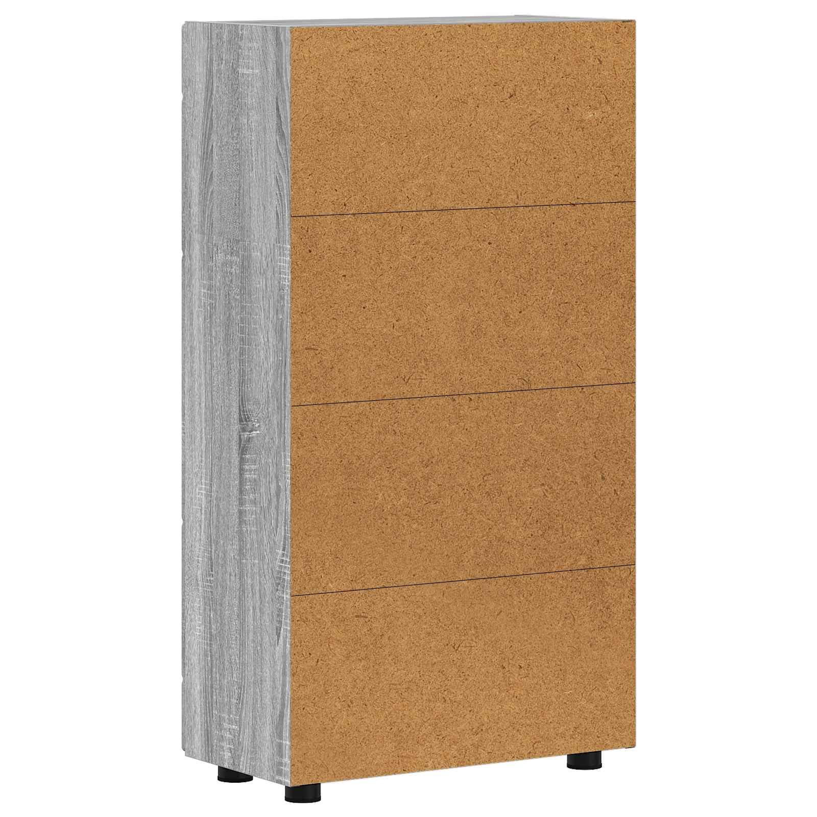Sideboard FLORIN 55,5 x 29 x 100 cm Graues Sonoma Holzwerkstoff
