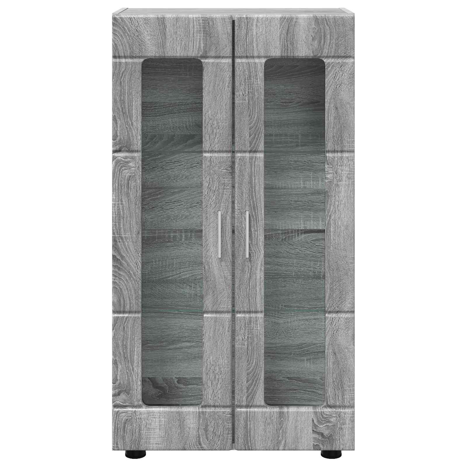 Sideboard FLORIN 55,5 x 29 x 100 cm Graues Sonoma Holzwerkstoff