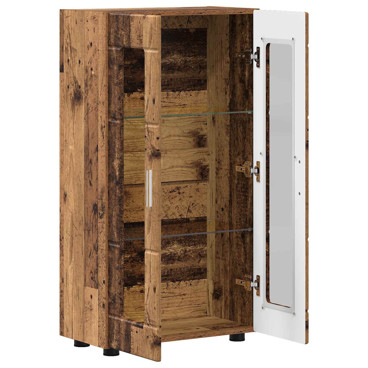 Sideboard FLORIN 55,5 x 29 x 100 cm Altholz Holzwerkstoff