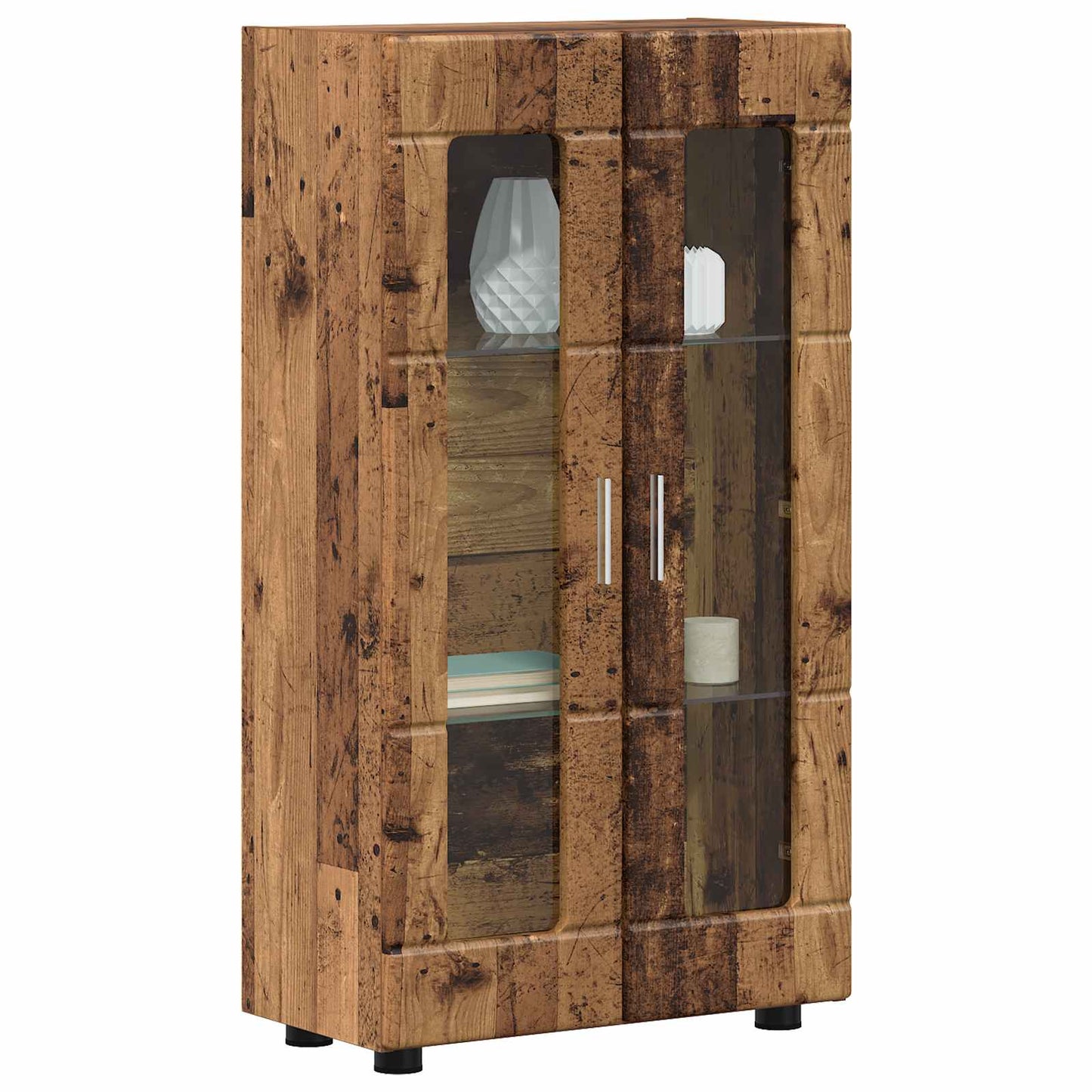 Sideboard FLORIN 55,5 x 29 x 100 cm Altholz Holzwerkstoff